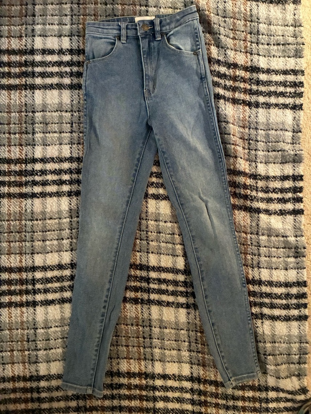 Rolla’s High-Rise Women's Super Skinny Jeans in Light Blue- Size 24 Waist